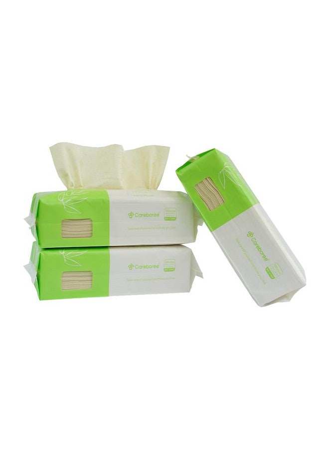 careboree 300 Count Careboree Unbleached Baby Dry Wipes Dry Unscented Multi-Purpose Cotton Tissue - Image 1