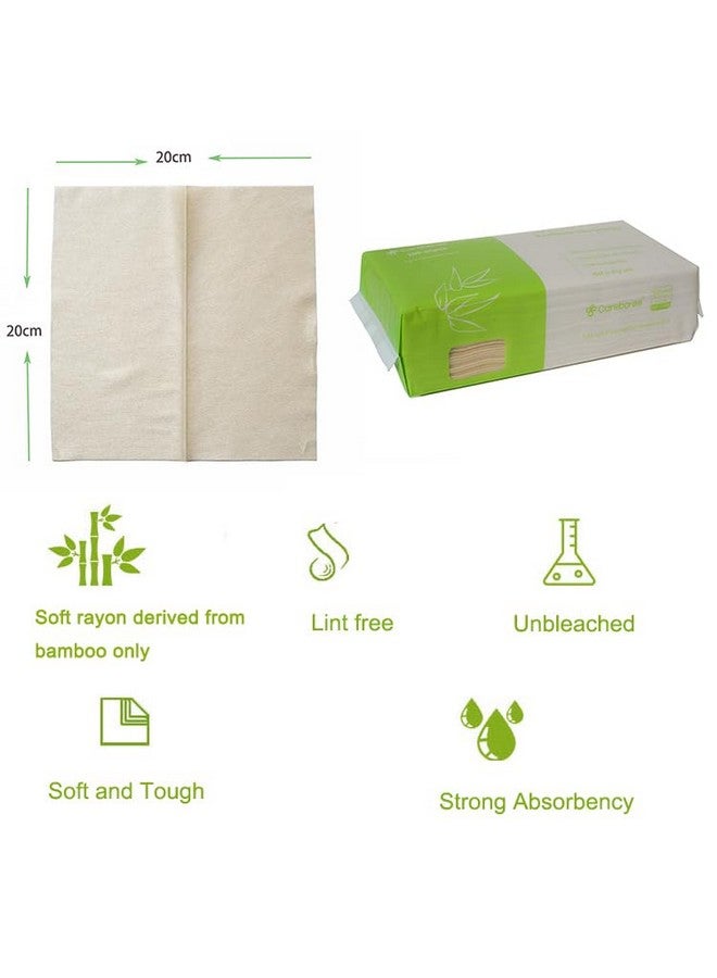 careboree 300 Count Careboree Unbleached Baby Dry Wipes Dry Unscented Multi-Purpose Cotton Tissue - Image 2