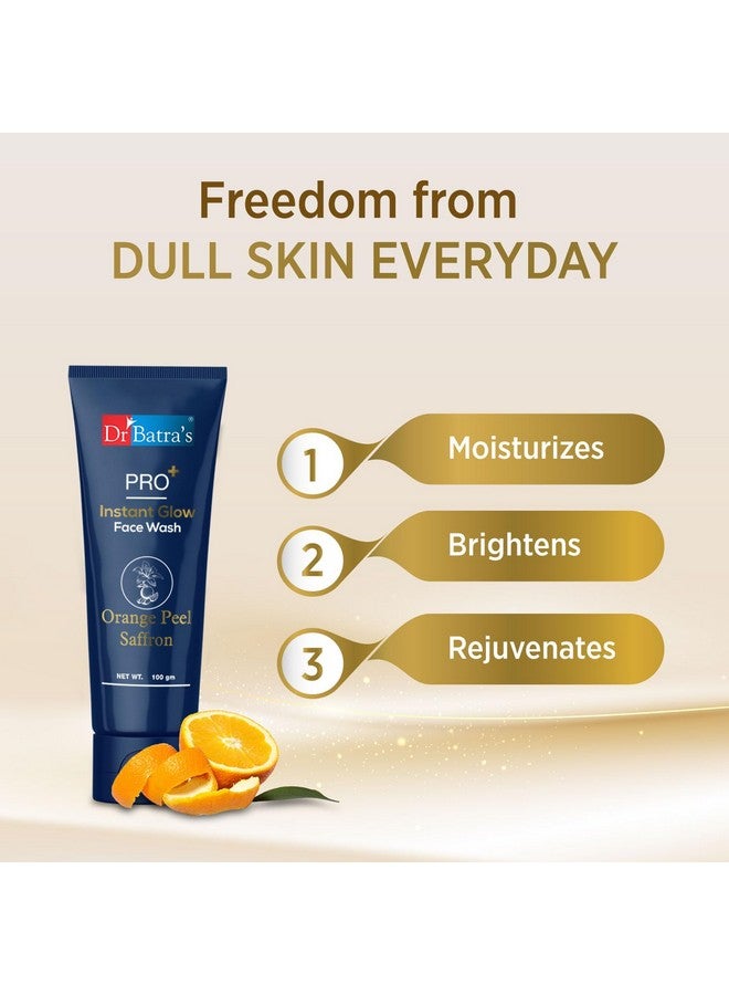 Dr Batra's Pro+ Instant Glow Face Wash. Rejuvenates Skin Protects Against Impuritiesenhances Natural Glow Sulphatefree Siliconefree Soapfree For Men And Women100 G. - Image 3