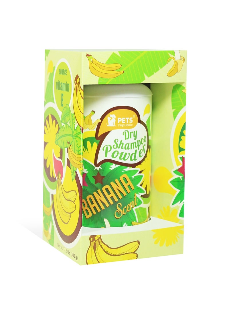 Pets Republic Dry Powder Shampoo Scents 500g Banana