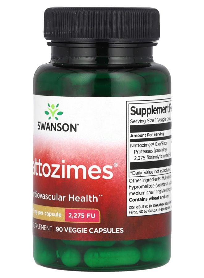 SWANSON Nattozimes® 65 mg 90 Veggie Capsules - Image 2