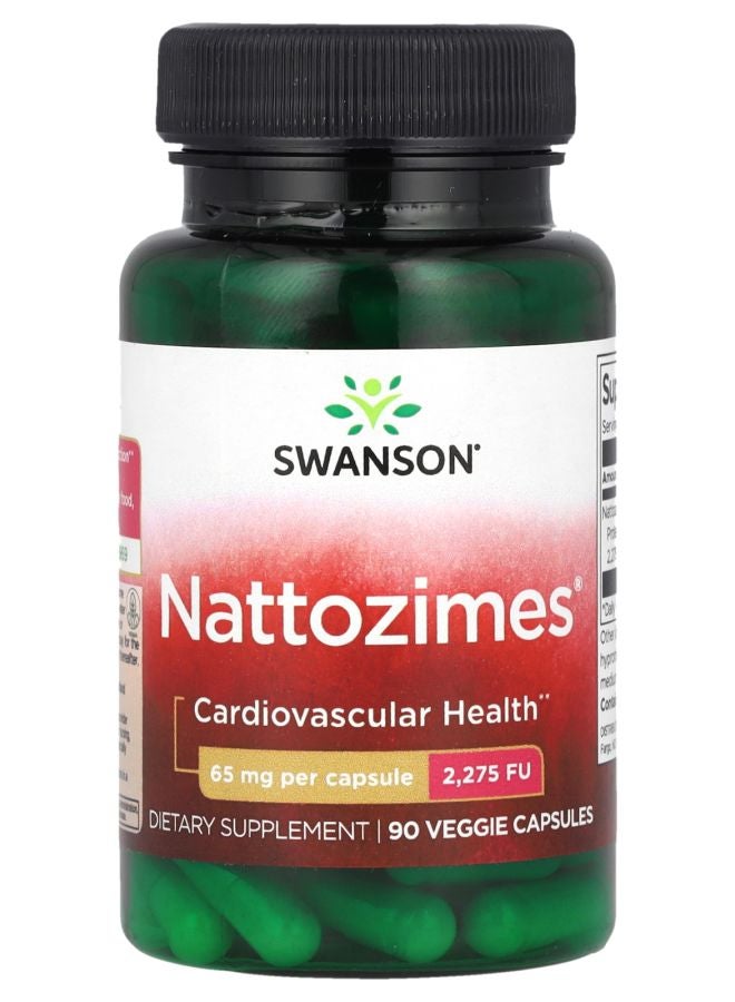 SWANSON Nattozimes® 65 mg 90 Veggie Capsules - Image 1