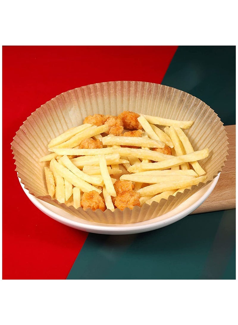 MIBRU Air Fryer Disposable Paper Liner Cooking Paper for Air Fryer Non-Stick Air Fryer Liners Baking Paper for Air Fryer Oil-proof Food Grade Parchment for Baking Roasting Microwave 50 Pcs - Image 4