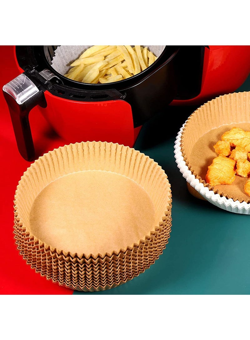 MIBRU Air Fryer Disposable Paper Liner Cooking Paper for Air Fryer Non-Stick Air Fryer Liners Baking Paper for Air Fryer Oil-proof Food Grade Parchment for Baking Roasting Microwave 50 Pcs - Image 5