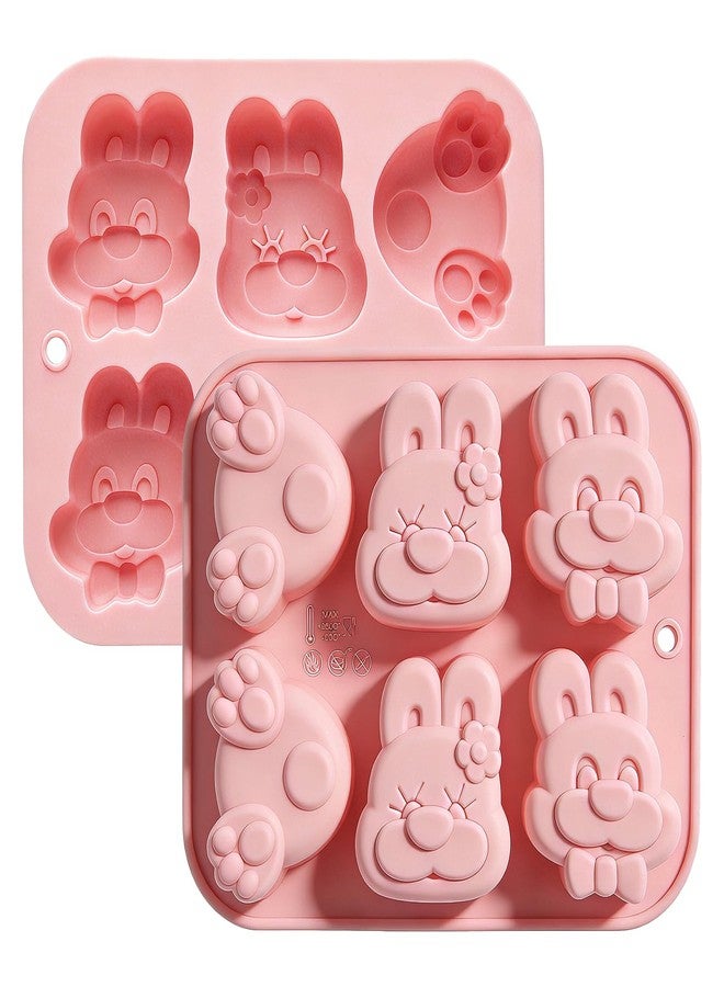 Dootafy Bunny Ice Cube Molds, Easter Bunny Silicone Molds for Chocolate, Candy, Cupcake Decorations, Easter Soap Molds, Pack of 2 - Image 1