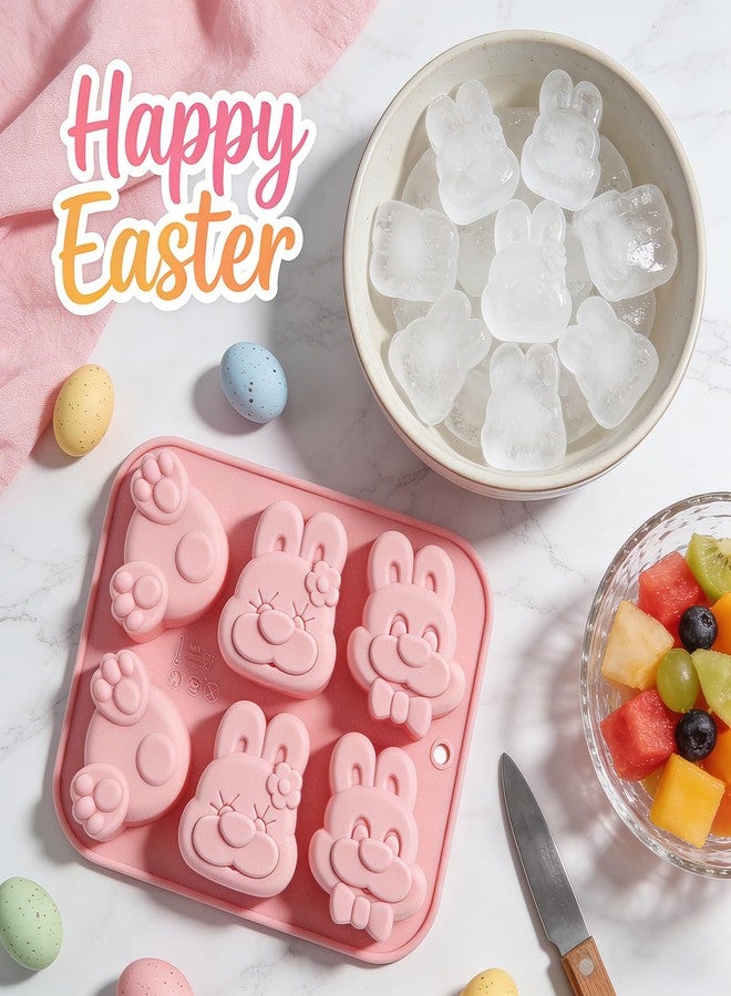 Dootafy Bunny Ice Cube Molds, Easter Bunny Silicone Molds for Chocolate, Candy, Cupcake Decorations, Easter Soap Molds, Pack of 2 - Image 5