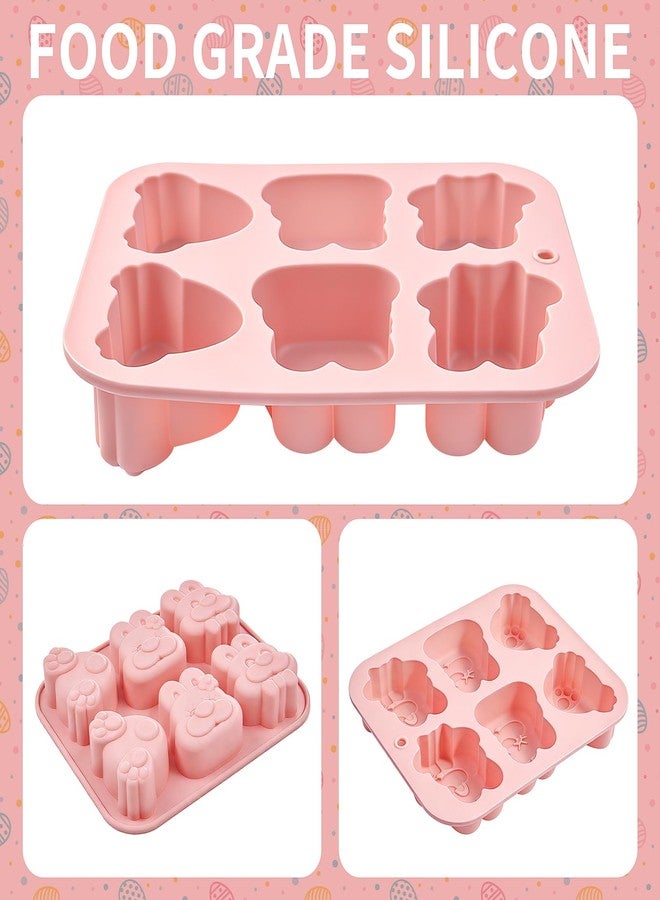 Dootafy Bunny Ice Cube Molds, Easter Bunny Silicone Molds for Chocolate, Candy, Cupcake Decorations, Easter Soap Molds, Pack of 2 - Image 2