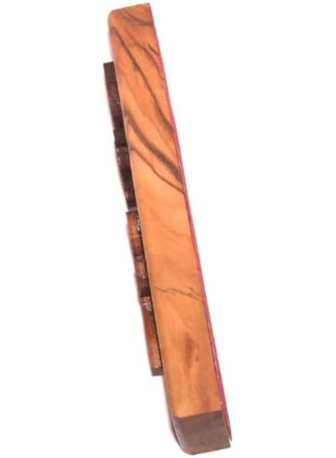 Holy Land Market Olive Wood Messianic Mezuzah - Engraved Christian Mezuzah for Door, 5 inches - Image 2