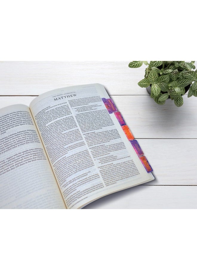 Better Office Products - Bible Tabs Old & New Testament Gold Foil 225 Total 3 Sets Laminated66 Book Names+9 Blanks Christian Bible Journaling Adhesive(Majestic Sky Mandalacelestial Backgrounds) - Image 1