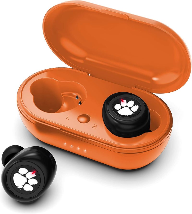 SOAR NCAA Clemson Tigers True Wireless Earbuds, Team Color - Image 1
