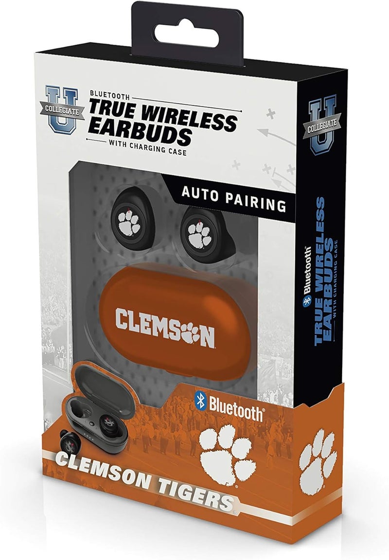 SOAR NCAA Clemson Tigers True Wireless Earbuds, Team Color - Image 2