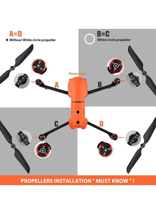 Autel 2023 أحدث مروحيات أوتل روبوتيكس إيفو 2 منخفضة الضجيج مروحيات أوتل إيفو Ii لإيفو Ii/برو/إيفو 2 برو/إيفو 2 آر تي كي/إيفو 2 640T مزدوجة (V2 & V3) 100% أصلية (1 زوج)  - Image 5