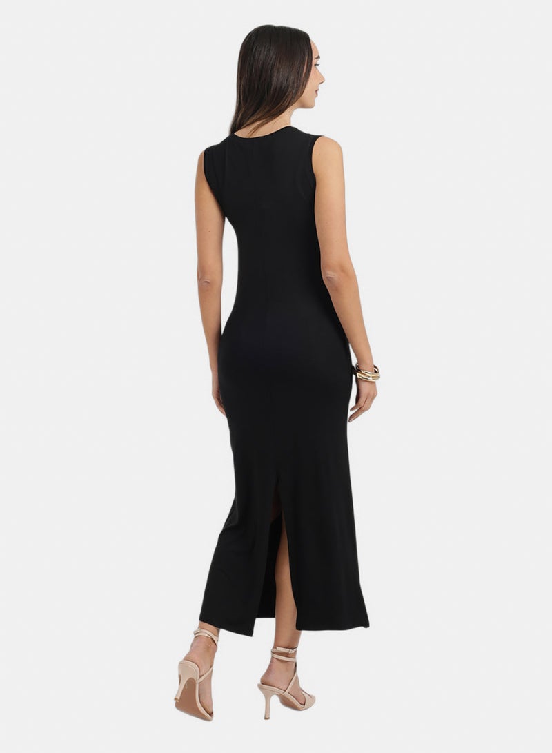 Carina Crew Neck Midi Dress - Image 4