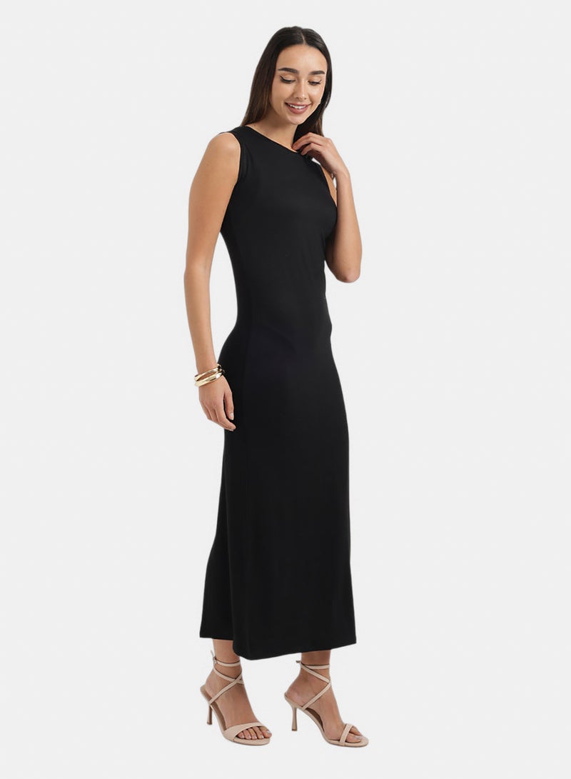Carina Crew Neck Midi Dress - Image 2