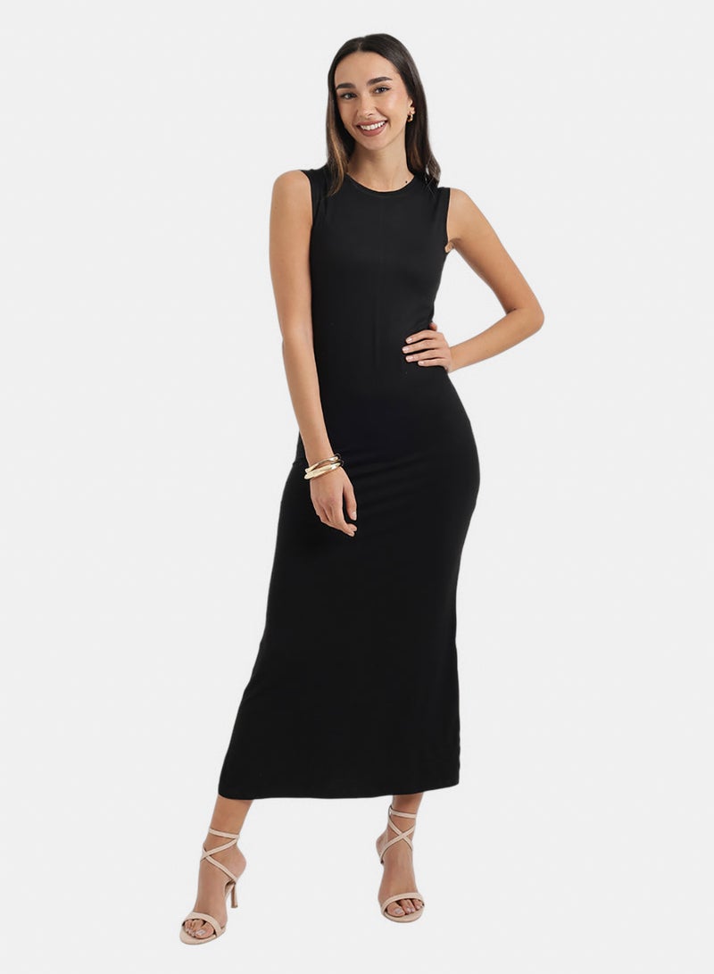 Carina Crew Neck Midi Dress - Image 1
