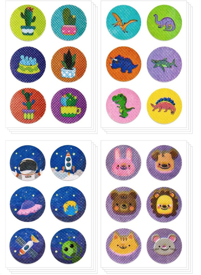 Y&D Mosquito Repellent Sticker Natural Insect Patches with 24 Patterns to Repel Mosquito, Midge & Insect, Offer 1152 Hours Protection for Outdoors Hiking Camping 144Pcs  - Image 1