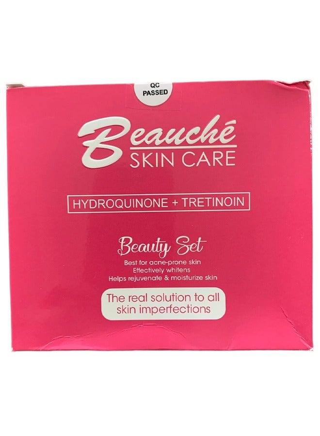 BEAUCHE Hydroquinone Plus Tretinoin Beauty Set, Ideal for Acne-Prone Skin, Effectively Whitens, Rejuvenates, and Moisturizes, A Comprehensive Solution for All Skin Imperfections. - Image 3