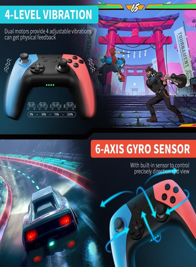 AceGamer Wireless Pro Controller for Nintendo Switch 2/Switch/Lite/OLED/Windows PC, Bluetooth Controller with Hall Effect Joysticks, Wake-up/Turbo/Dual Vibration/Macros/6-Axis Gyro/Screenshot - Image 4