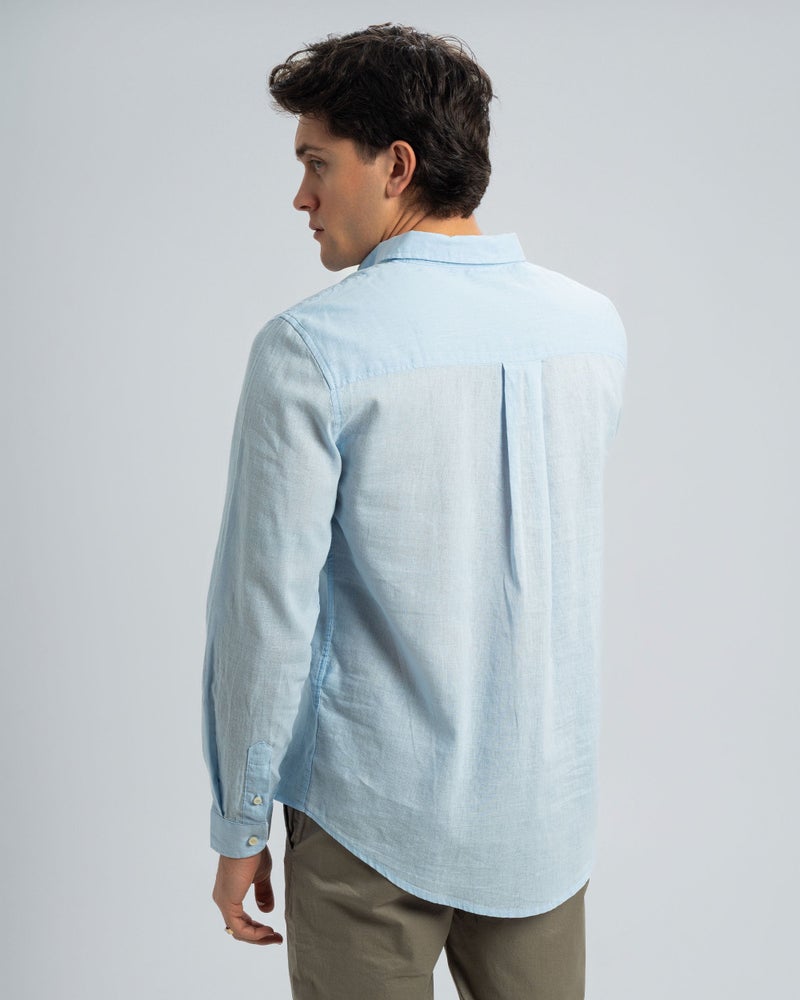 DOTT REGULAR FIT LINEN-COTTON SHIRT - Image 4
