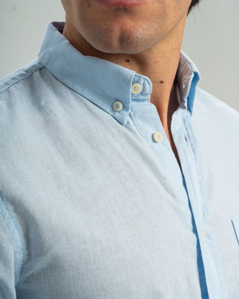 DOTT REGULAR FIT LINEN-COTTON SHIRT - Image 3