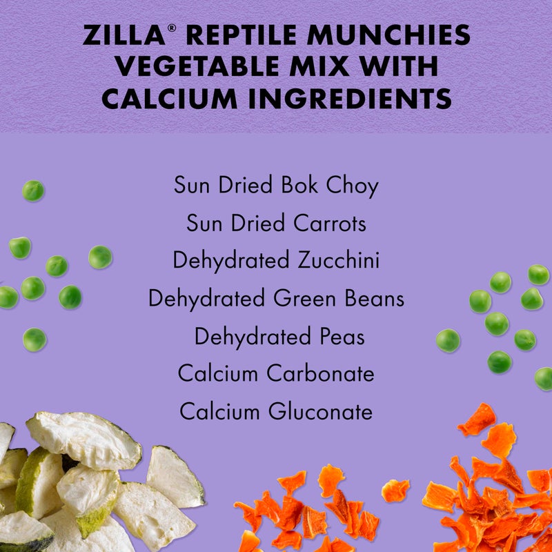 Zilla Reptile Food Munchies Vegetable Mix With Calcium, 4-Ounce - Image 5