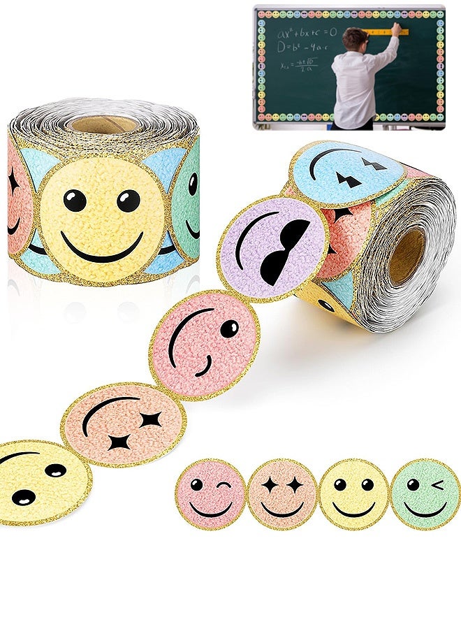 MXN 10M Happy Face Waterproof Classroom Borders, Colorful Smile Bulletin Border Chalkboard Decoration - Image 1