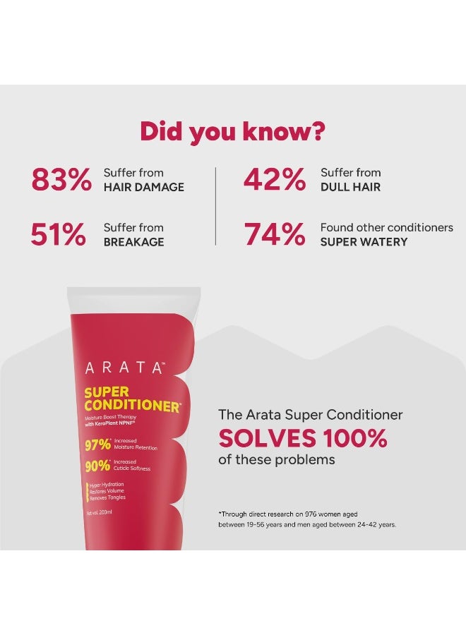 ARATA Super Conditioner For Frizzy Hair 200ML - Image 4