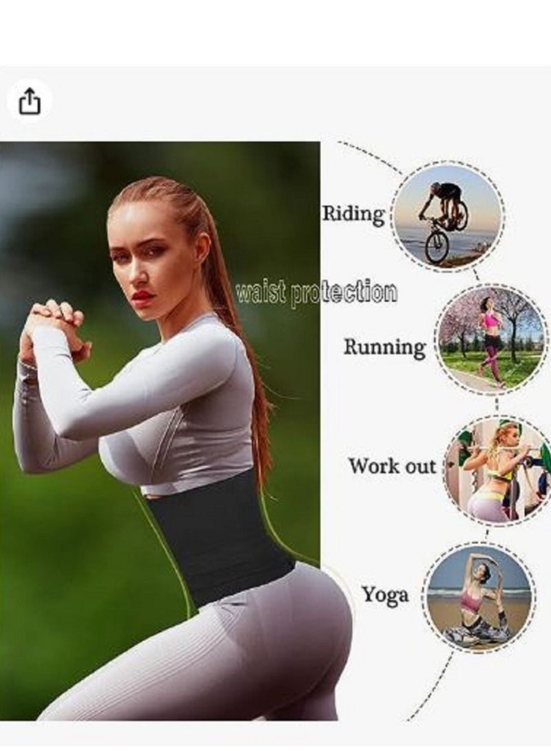 Light and breathable lower back and waist support | Lumbar support corset | Posture treatment and pain relief | Abdominal Belt for Waist Trimmer | Adjustable Workout Fit | For women and men - black - Image 3