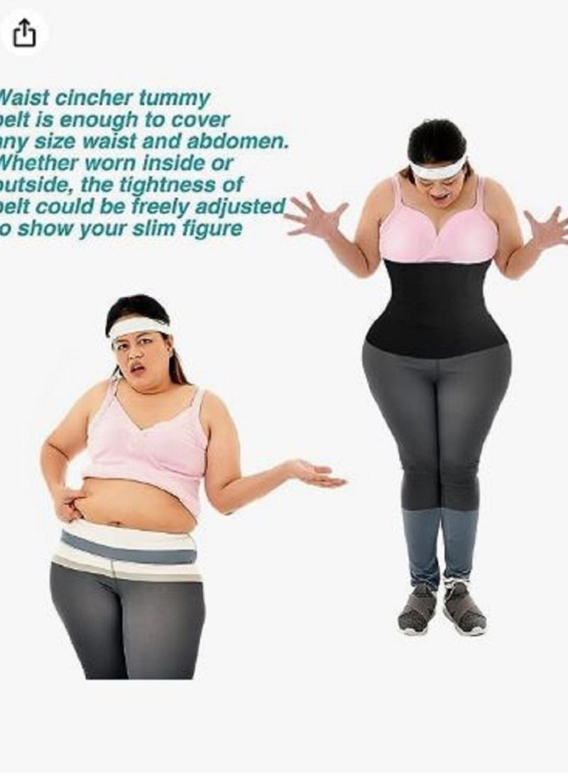 Light and breathable lower back and waist support | Lumbar support corset | Posture treatment and pain relief | Abdominal Belt for Waist Trimmer | Adjustable Workout Fit | For women and men - black - Image 2