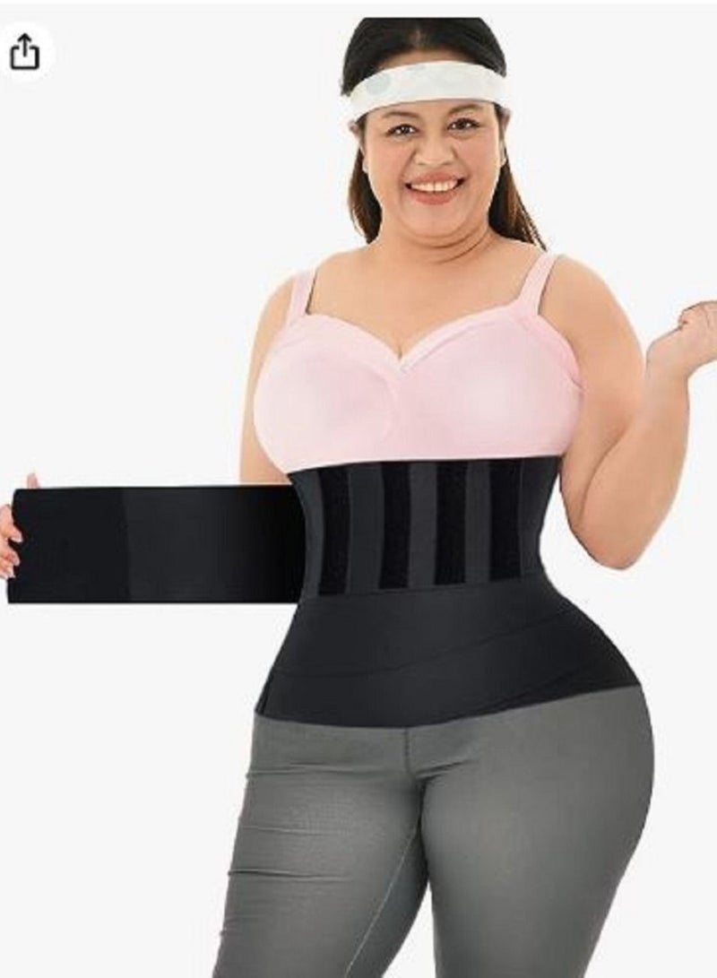 Light and breathable lower back and waist support | Lumbar support corset | Posture treatment and pain relief | Abdominal Belt for Waist Trimmer | Adjustable Workout Fit | For women and men - black - Image 4
