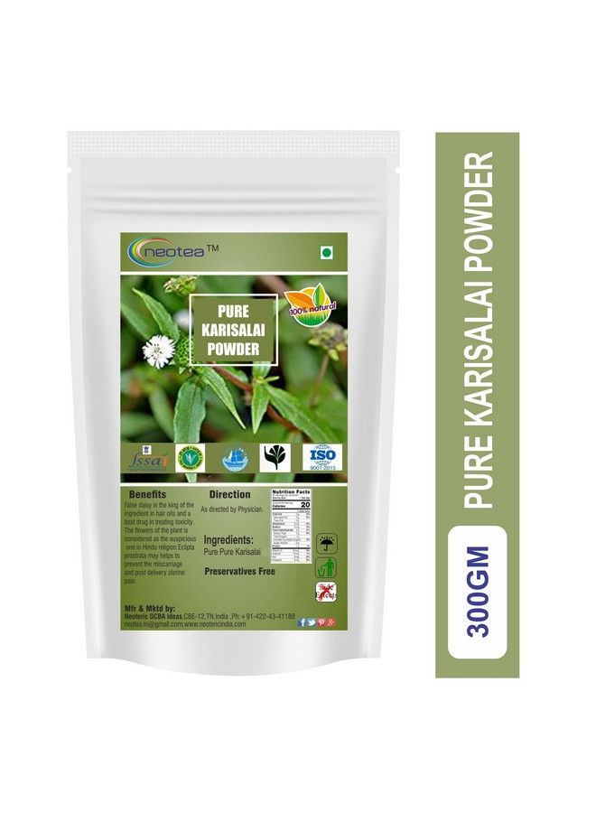 neotea Pure Pure Karisalankanni Karisalai / Bhringraj False Daicy Eclipta Prostrata Roxb مسحوق 500 جرام - Image 3