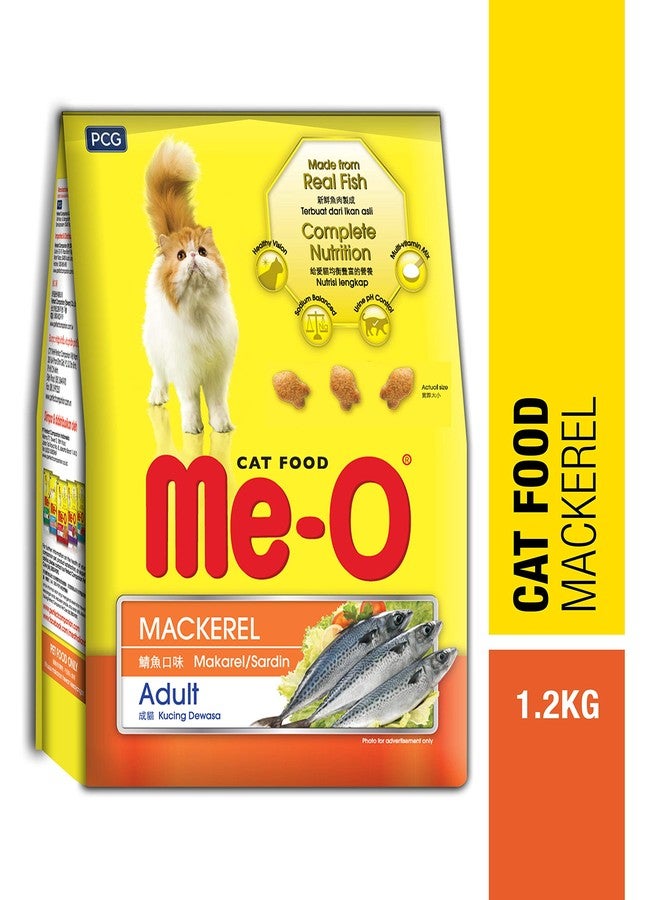 Me-O Adult Dry Cat Food Mackeral Flavour 1.2 Kg - Image 2