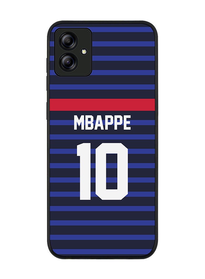 Stylizedd Rugged Black edge case for Samsung Galaxy A04 Slim fit Soft Case Flexible Rubber Edges Anti Drop TPU Gel Thin Cover - Football Team - France Player Name - Mbappe - Image 1
