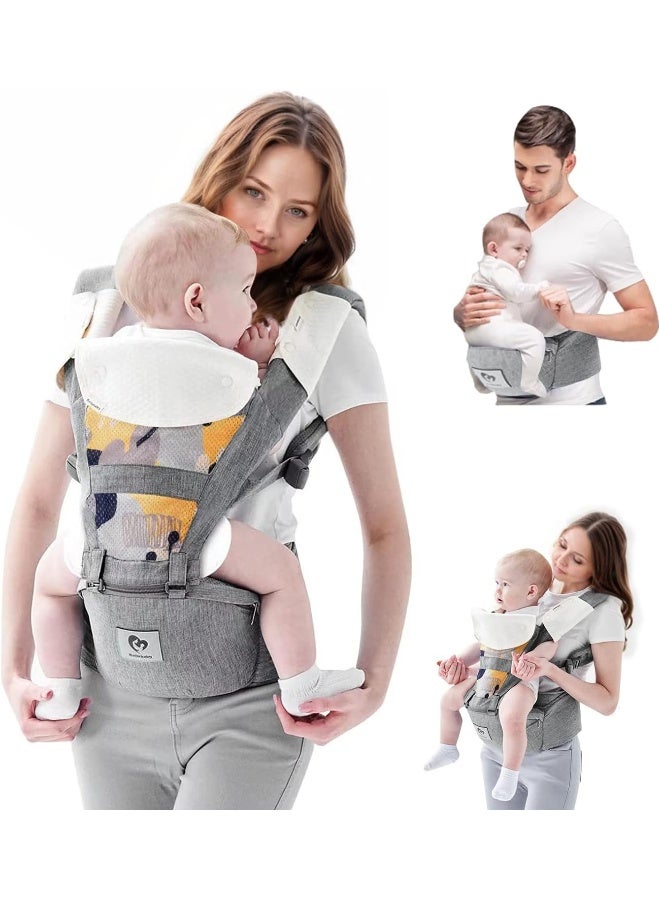 Bellababy Baby Carrier, Multifunction Baby Carrier Hip Seat (Ergonomic M Position) - Image 1