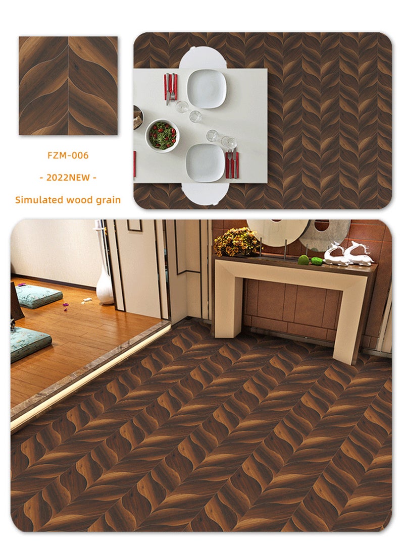 Sharpdo - 5Pcs Wall Sticker home decoration Self-adhesive 3D Wall Panels Floor Sticker  PVC Material Multicolour 40 x 40CM - Image 1