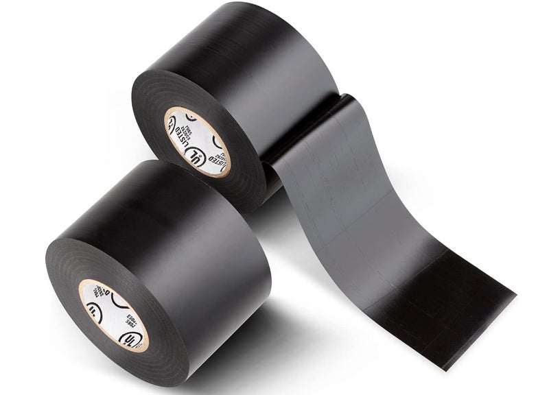 TAPIX Premium Quality Electrical Tape • 2 in Wide (2 Pack) 66 ft Long • Flame Retardant Vinyl • 7 mil Thick • Black - Image 2