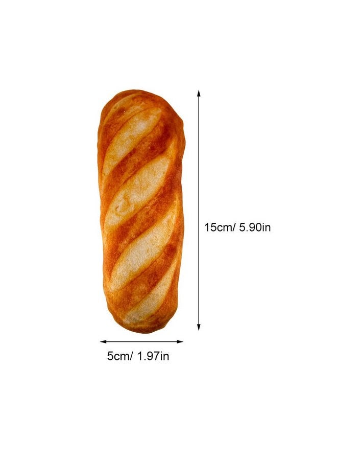 DOITOOL 1pc Bread Toy Loaf Bread Stuffed Puppy Dog Plush Food Pattern Stuffed Plush Cat Accessory Interaction Cat Teaser Plush Cat Teaser Funny Pet Supply Vocalize Accessories - Image 2