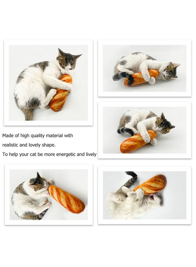 DOITOOL 1pc Bread Toy Loaf Bread Stuffed Puppy Dog Plush Food Pattern Stuffed Plush Cat Accessory Interaction Cat Teaser Plush Cat Teaser Funny Pet Supply Vocalize Accessories - Image 5