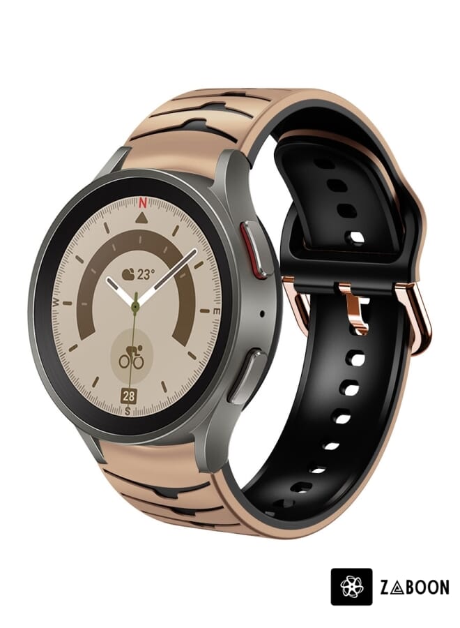 Zaboon سوار ساعة سامسونج جالاكسي ووتش 5 برو 45 مم بتصميم منحني من السيليكون - Image 1