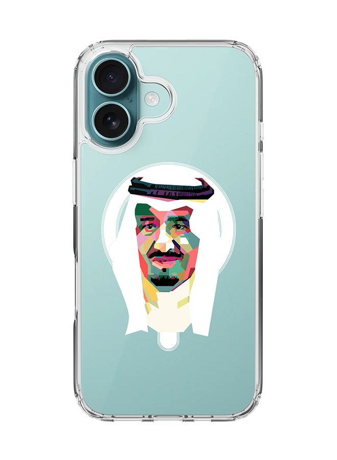 Stylizedd For iPhone 16 Case [Compatible with MagSafe] Slim Magnetic cover Clear Phone Case - Malek Salman Modern - Image 1