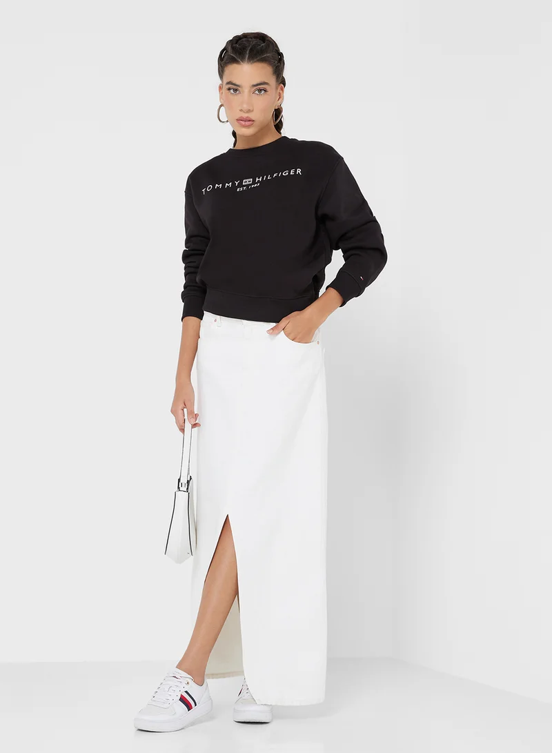 TOMMY HILFIGER Crew Neck Logo Sweatshirt