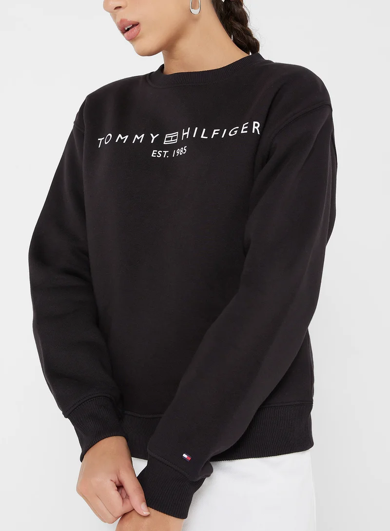 TOMMY HILFIGER Crew Neck Logo Sweatshirt
