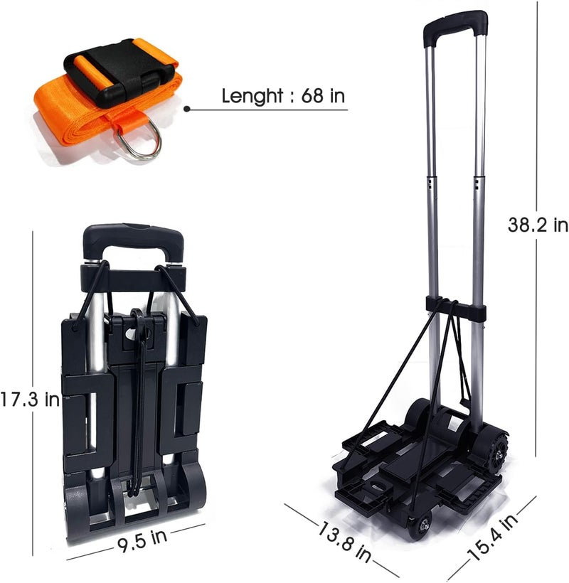 GUCHO Airport Car Seat Stroller Travel Cart  Carseat Roller for Traveling Extendable Base Plate Foldable storable and stowable Under Your Airplane seat - Image 2