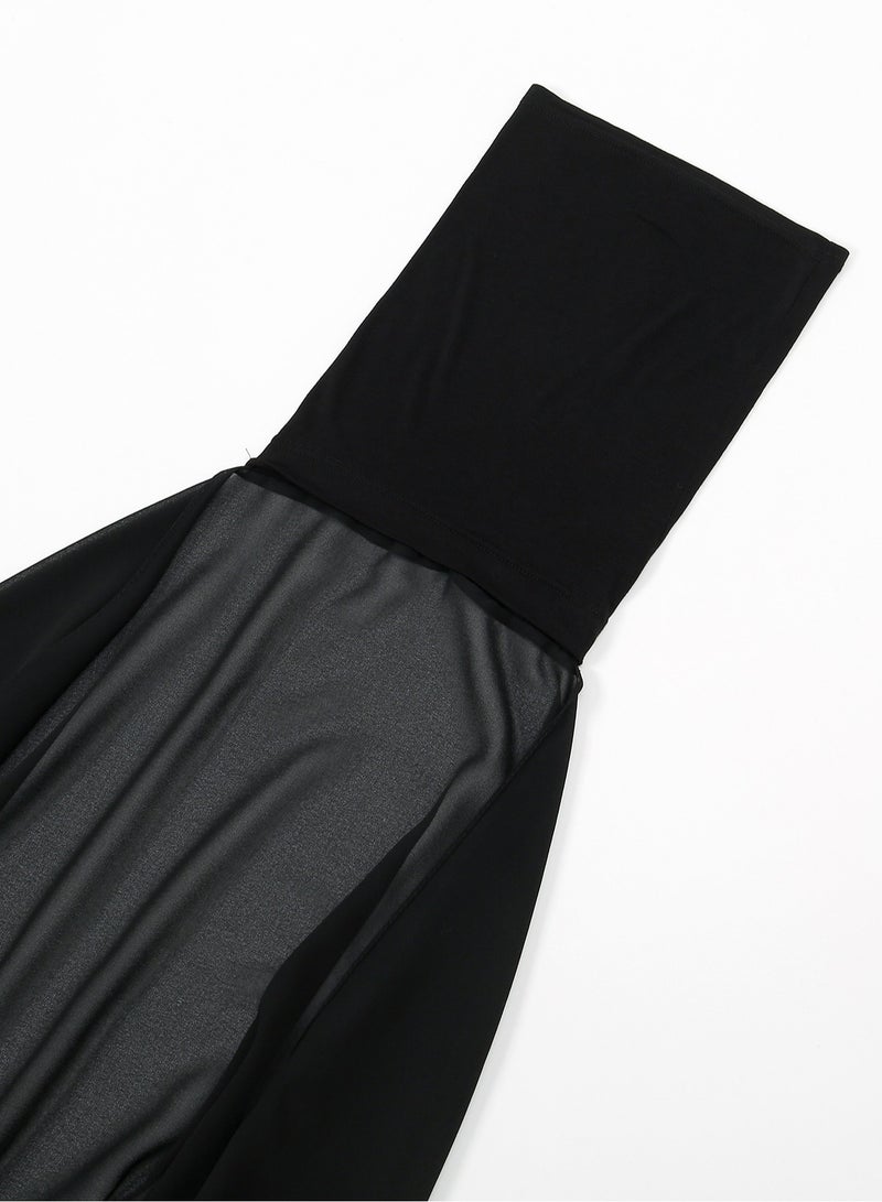 Instant Hijab Women Chiffon Hijab Set Convenient Scarf Hat All-in-One Long Scarf for Women Daily Wear  - Image 5