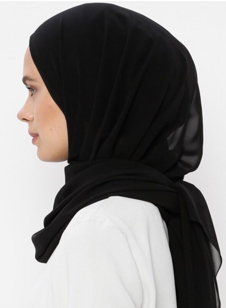 Instant Hijab Women Chiffon Hijab Set Convenient Scarf Hat All-in-One Long Scarf for Women Daily Wear  - Image 4