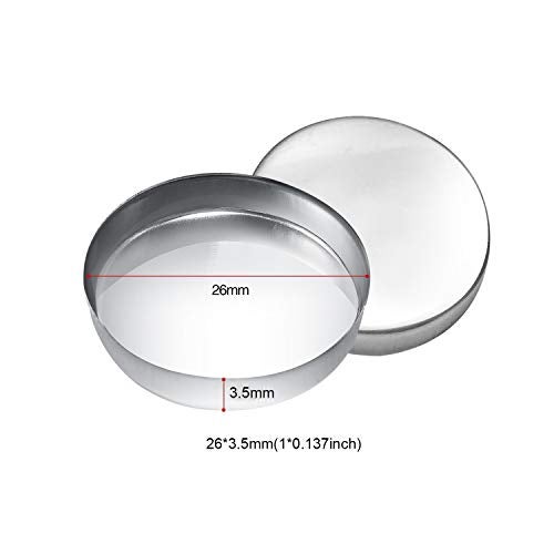 Allwon 56 Pack Empty Round Metal Pans Size 26mm for Eyeshadow Palette Magnetic Makeup Palette Height 35 mm - Image 5