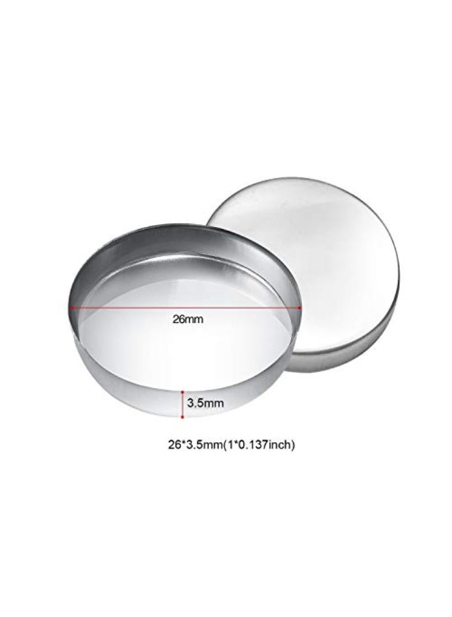 Allwon 56 Pack Empty Round Metal Pans Size 26mm for Eyeshadow Palette Magnetic Makeup Palette Height 35 mm - Image 4