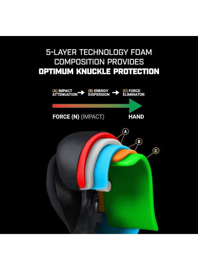 HAYABUSA T3 BOXING GLOVES BLACK/GOLD - Image 3