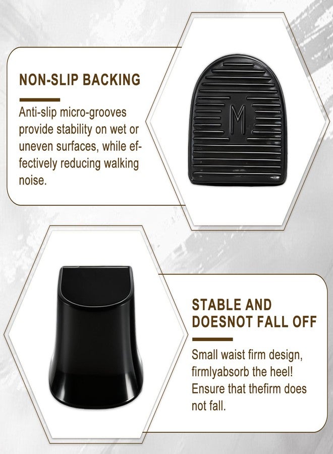 hongliang 8 Pairs(4 Sizes) Heel Protectors for High Heels,U-Shape Anti-Slip Heel Caps for Grass,Dancing&Outdoor Events,Noise-Reducing Replacement Tips for Stiletto,Pumps & Wedding Heels - Image 5