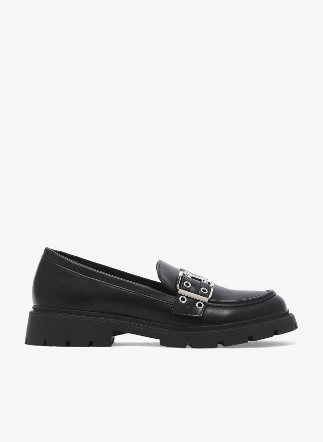 GLAMOROUS Buckle Detail Chunky Loafers - Image 1